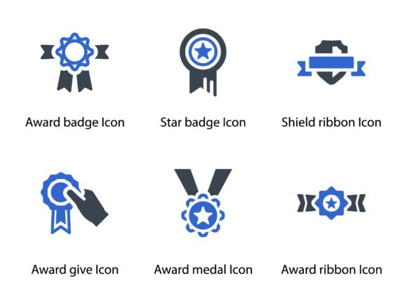 Awards Icon Set 2: Graphics and Icons for Local Business