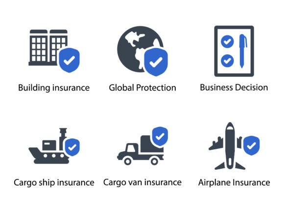 Business Insurance Icon Set 4: Graphics & Icons for Professional Design