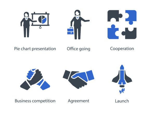Business Management Icon Set 18: Graphics and Icons for Real Publishing