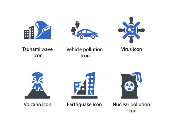 Climate Change Icon Set 6: Graphics and Icons for Impact