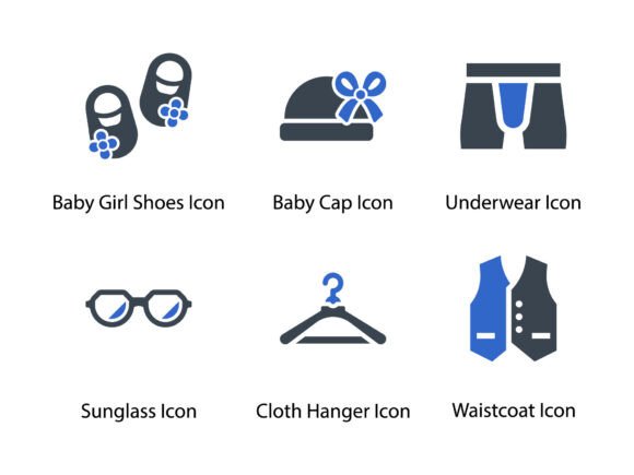 Clothes Fashion Icon Set 9: Graphics & Icons for Creative Design