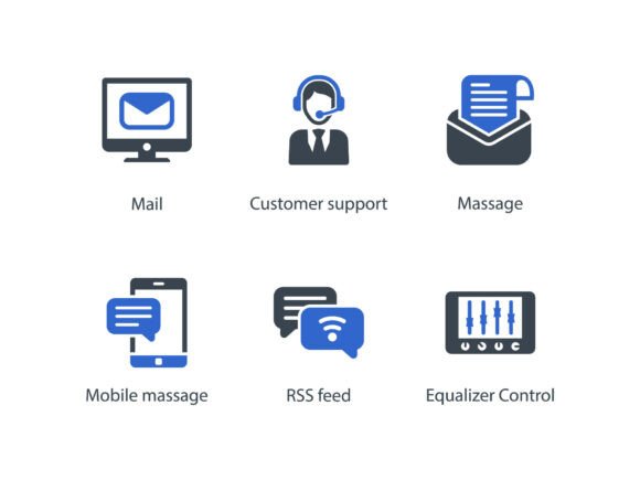 Communication Icon Set 3: Graphics and Icons for Crafters