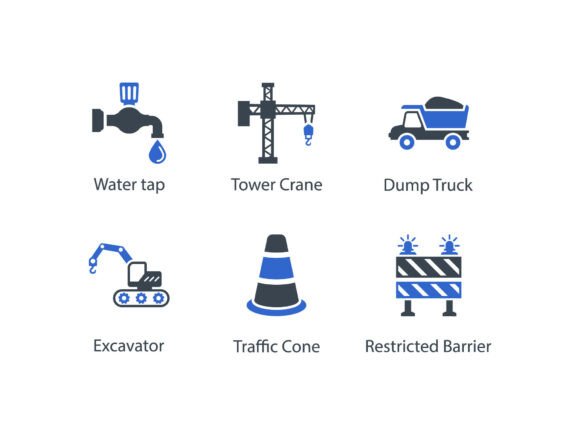 Construction Icon Set 4: Graphics & Icons for Digital Sellers