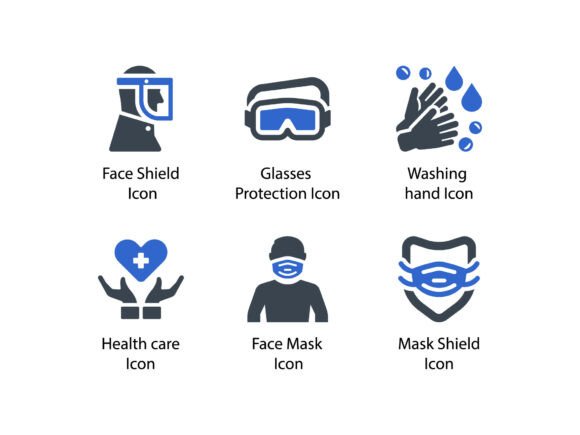 Corona Virus Icon Set 2: Graphics and Icons for Digital Publishing