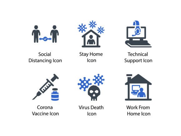 Corona Virus Icon Set 3: Graphics and Icons for Real Projects