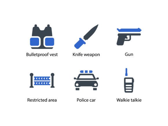Crime Investigation Icon Set 4 - Graphics and Icons