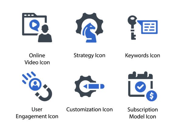 Digital Marketing Icon Set 8: Graphics and Icons for Modern Design