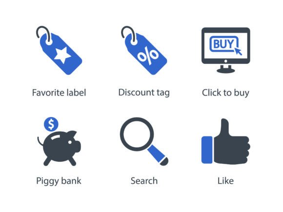 E Commerce Shopping Icon Set 12