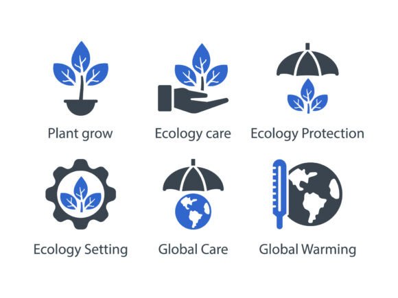 Ecology Icon Set 1: Graphics and Icons for Real Business