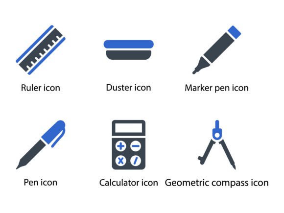 Education Icon Set 3: Graphics and Icons for Creative Projects