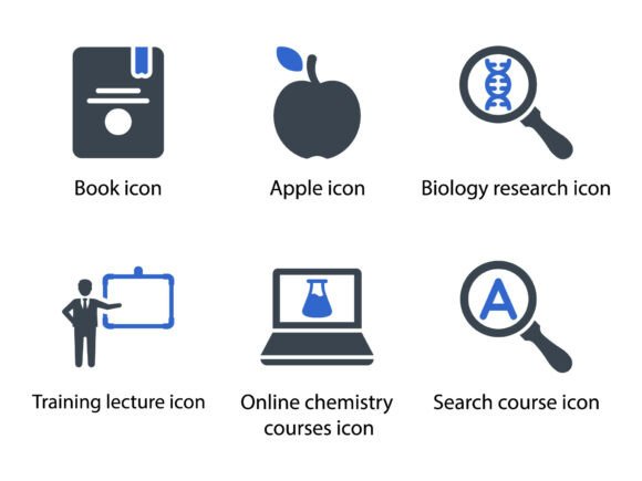 Education Icon Set 5: Graphics and Icons for Digital Sellers