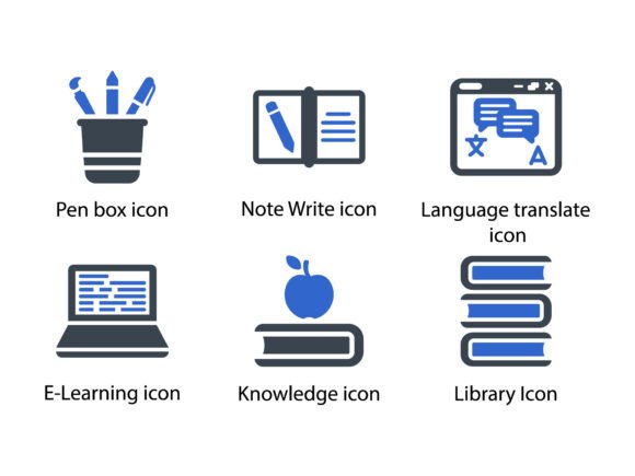 Education Icon Set 8: Graphics and Icons for Real Projects