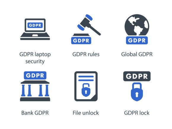 GDPR Icon Set 3: Graphics and Icons for Modern Design