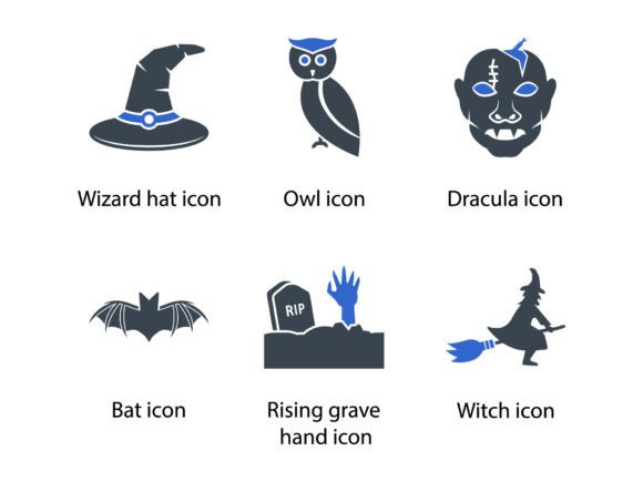 Halloween Icon Set 1: Graphics and Icons for Creative Publishing