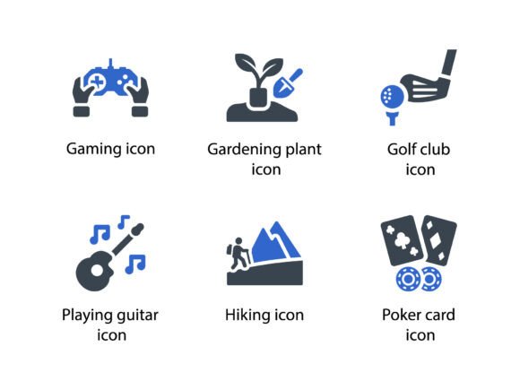 Hobbies Icon Set 4: Graphics and Icons for Crafters