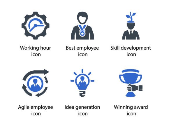 Human Resource Management Icon Set 4
