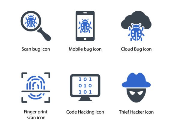 Internet Security Icon Set 5: Graphics & Icons for Digital Sellers
