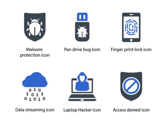 Internet Security Icon Set 9: Graphics & Icons for Crafters