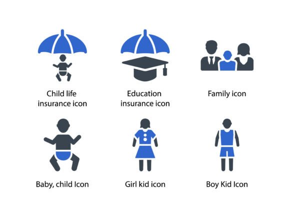 Life Insurance Icon Set 2: Graphics and Icons for Branding