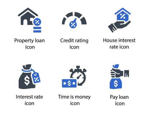 Loan Debt Icon Set 2: Graphics and Icons for Real Projects
