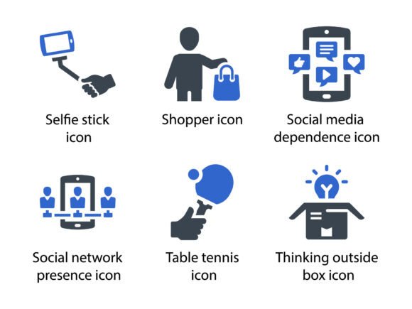 Millennials Icon Set 4: Graphics & Icons for Modern Branding
