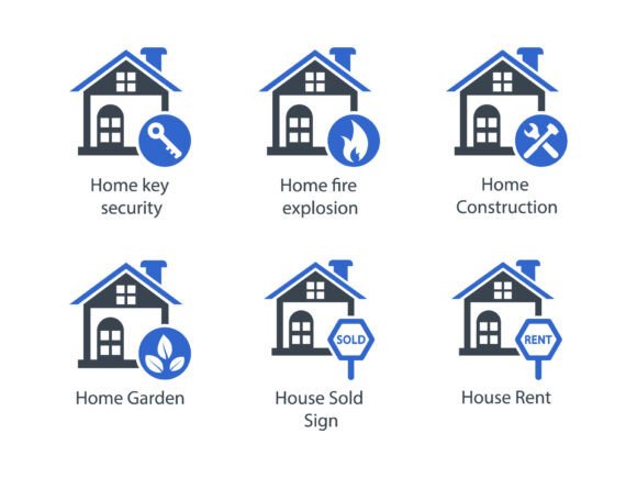 Real Estate Icon Set 3: Graphics and Icons for Modern Design