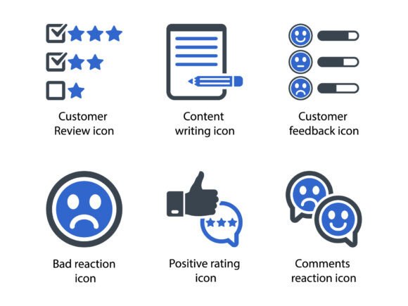 Review Feedback Icon Set 2 Review