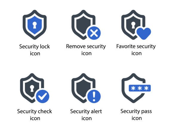 Security Icon Set 6: Graphics and Icons for Real Projects
