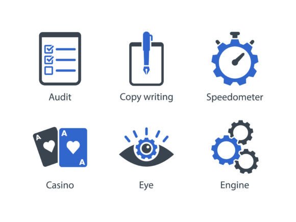 SEO Internet Blue Icon Set 5: Graphics and Icons for Real Projects