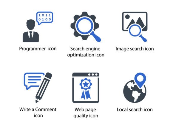SEO Web Icon Set 8: Graphics and Icons for Modern Design