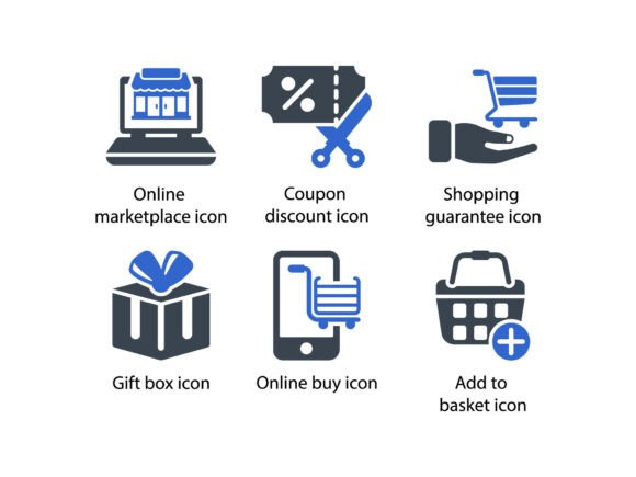 Shopping E Commerce Icon Set 1