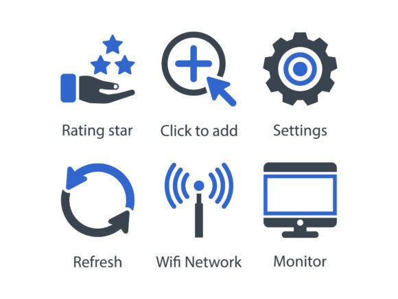 Social Messaging Productivity Icon Set 1